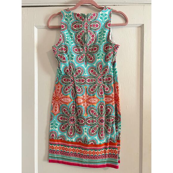 London Style Paisley Shift Dress - Size 4 - Picture 11 of 14